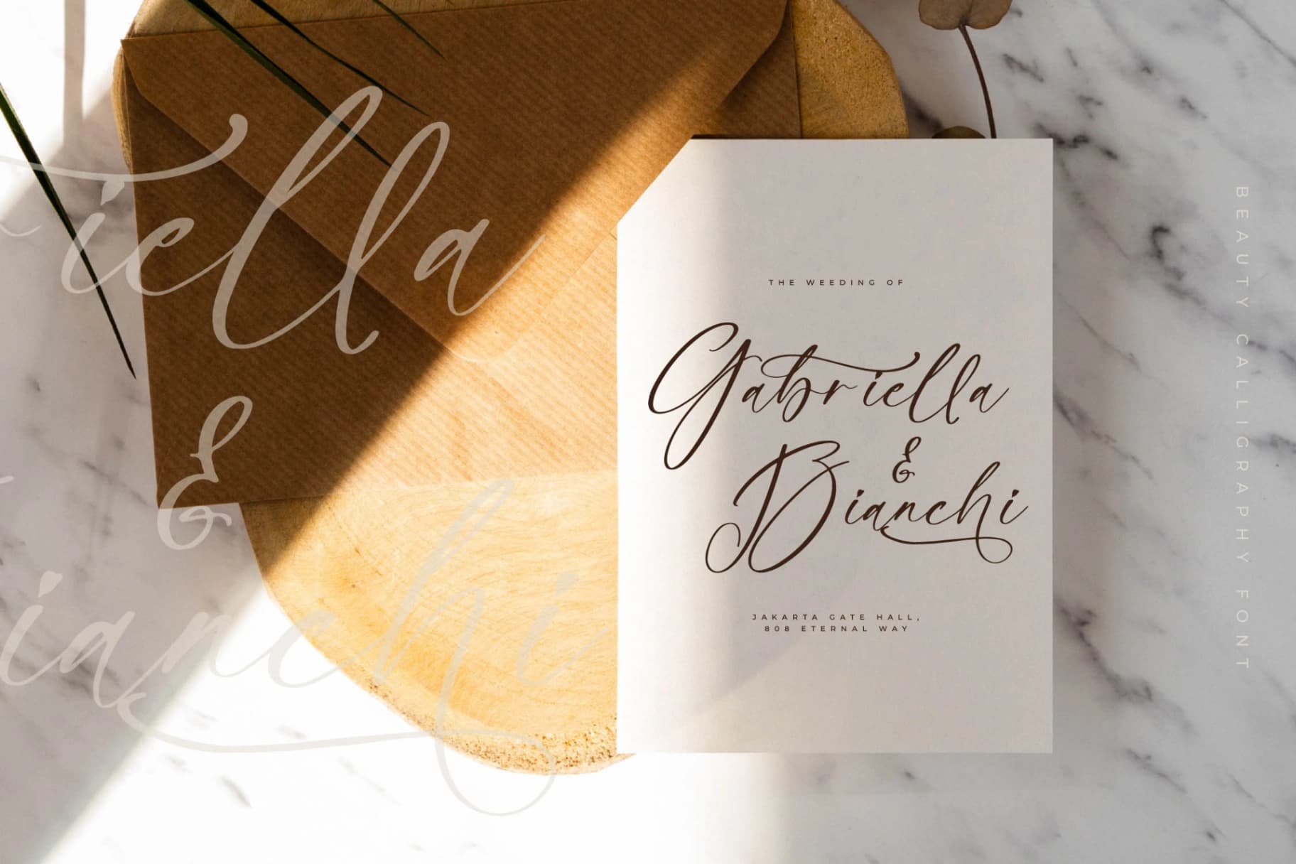Preview 7 for Brittany Glostime – Beauty Calligraphy Font