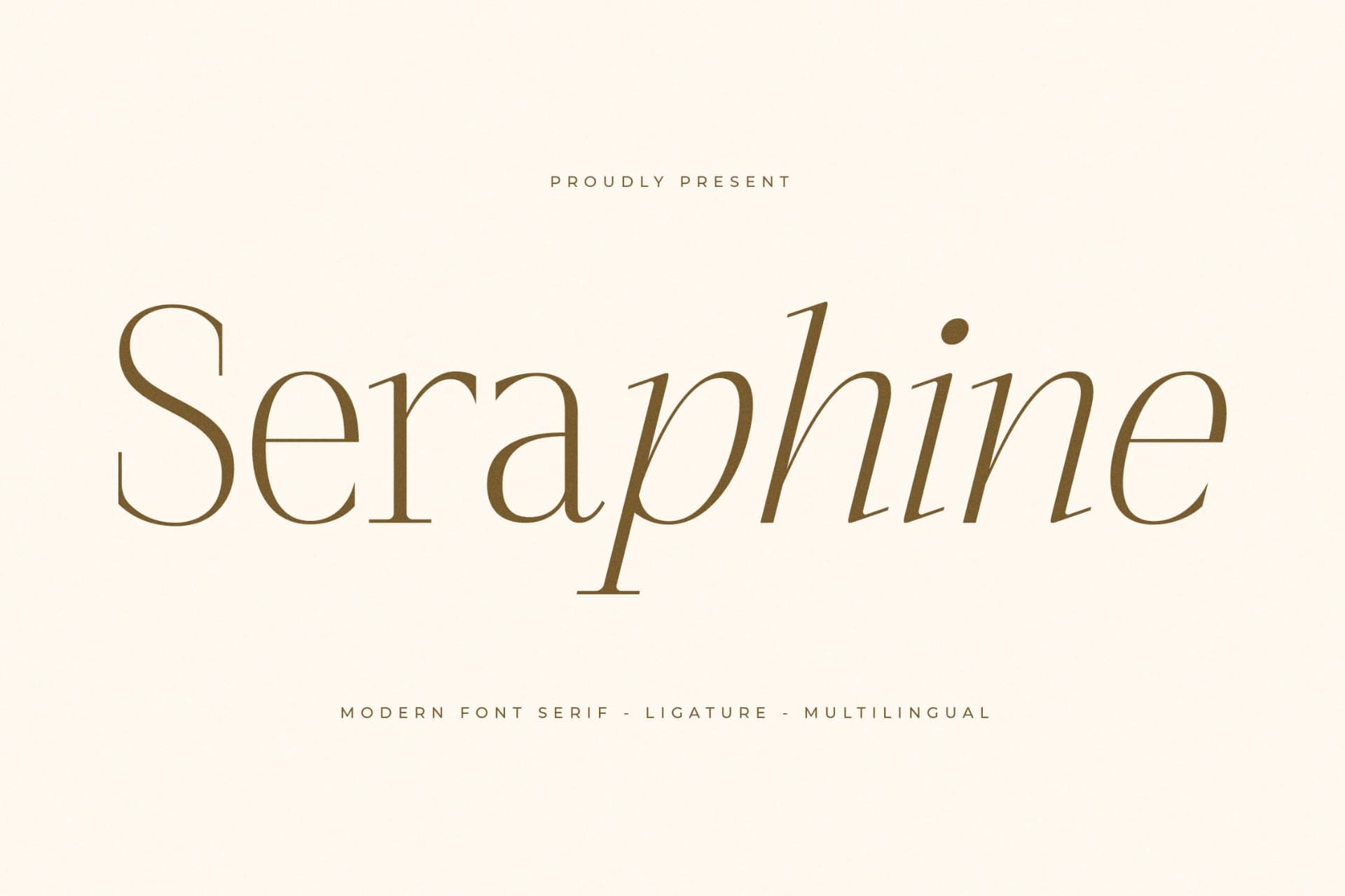 Preview of Seraphine – Modern Font Serif font