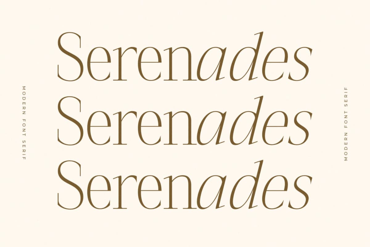 Preview 3 for Seraphine – Modern Font Serif