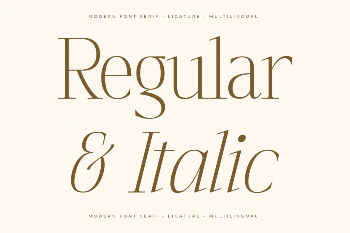Preview 8 for Seraphine – Modern Font Serif