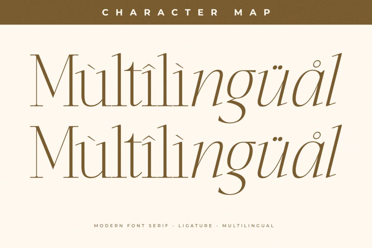 Preview 12 for Seraphine – Modern Font Serif