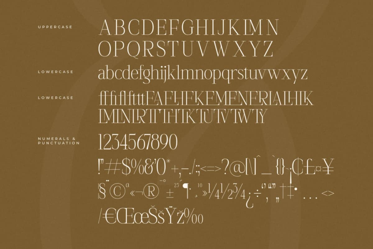 Preview 13 for Seraphine – Modern Font Serif