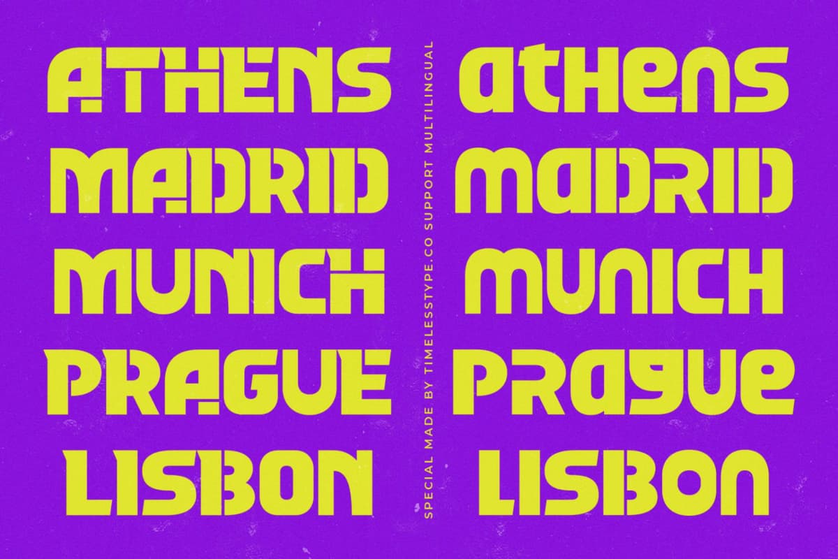 Mafteis - Modern Display Sans Serif font preview 2