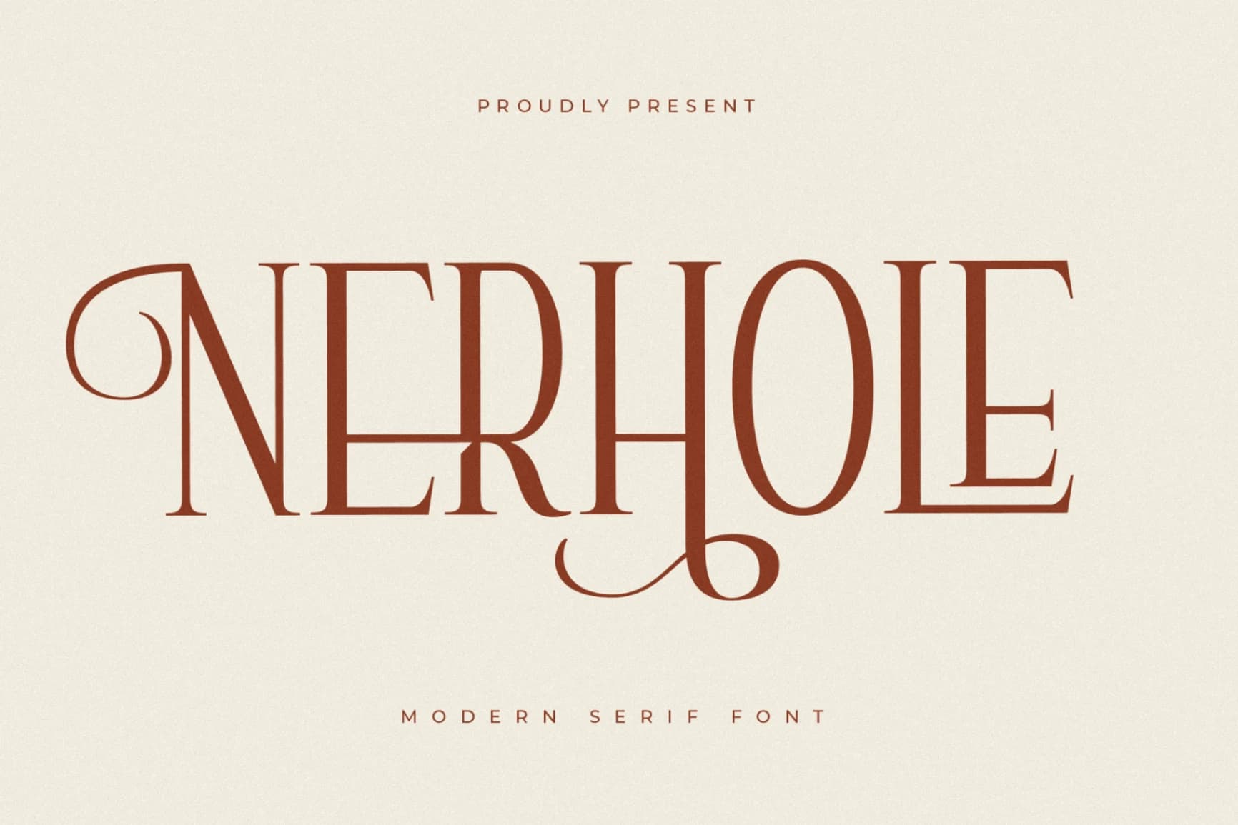 Preview of Nerhole – Modern Serif Font font