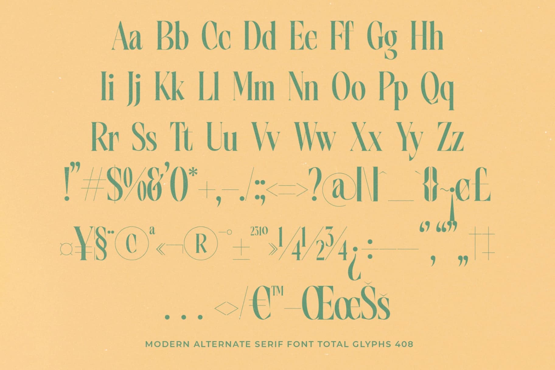 Preview 13 for Mattery Gravity - Modern Alternate Serif Font