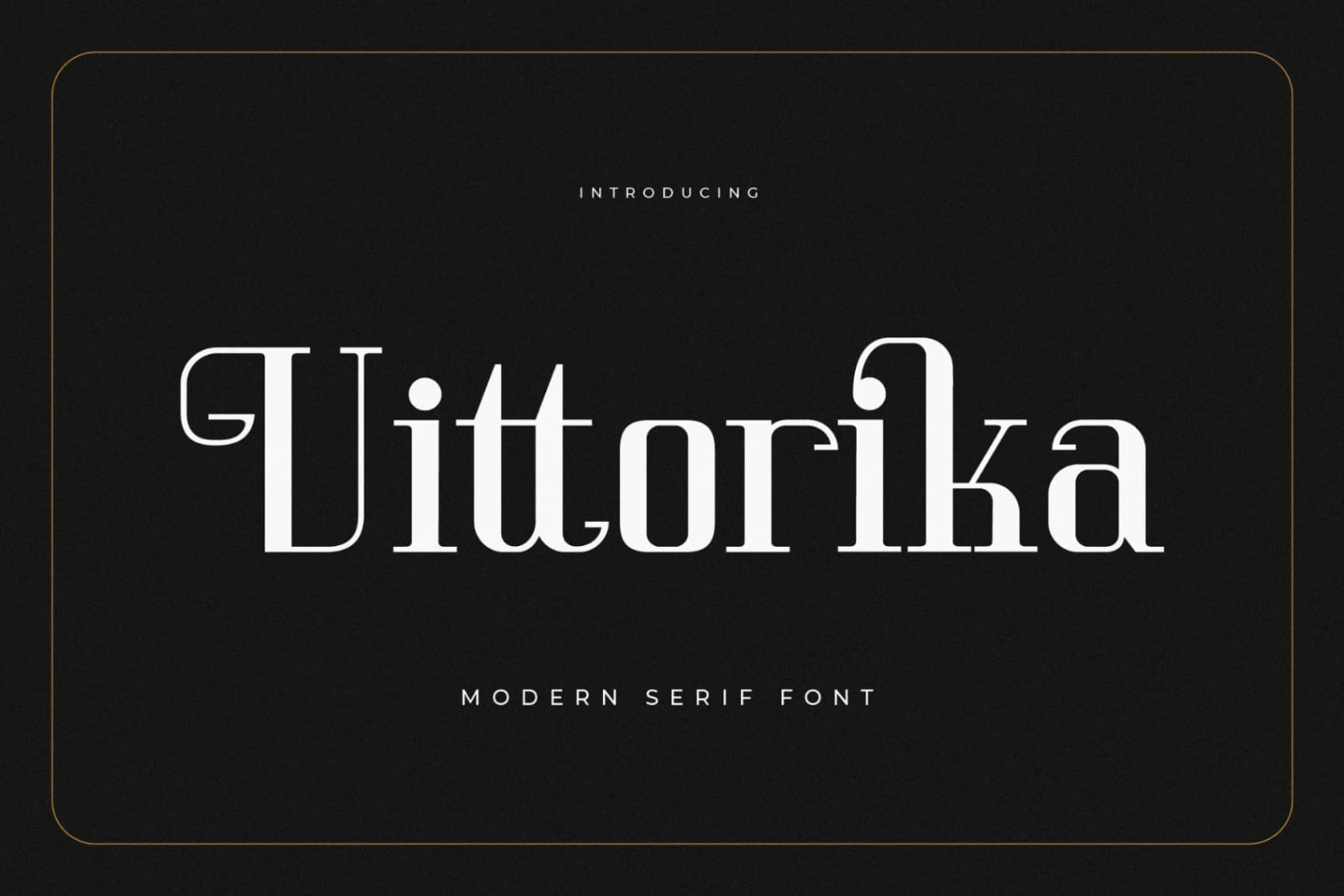 Preview of Vittorika – Modern Serif Font font