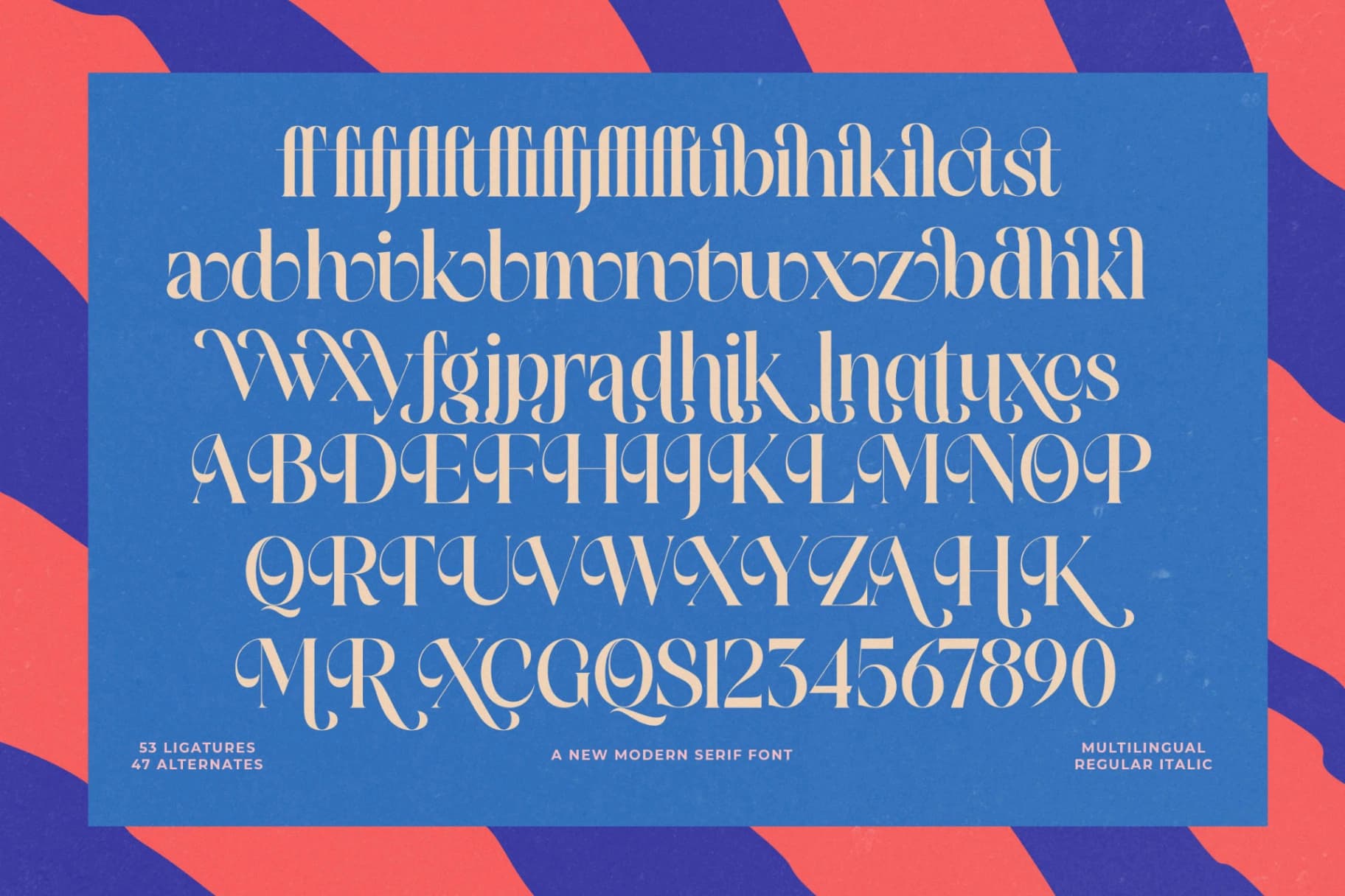 Preview 14 for Galactic Knights - Modern Serif Font