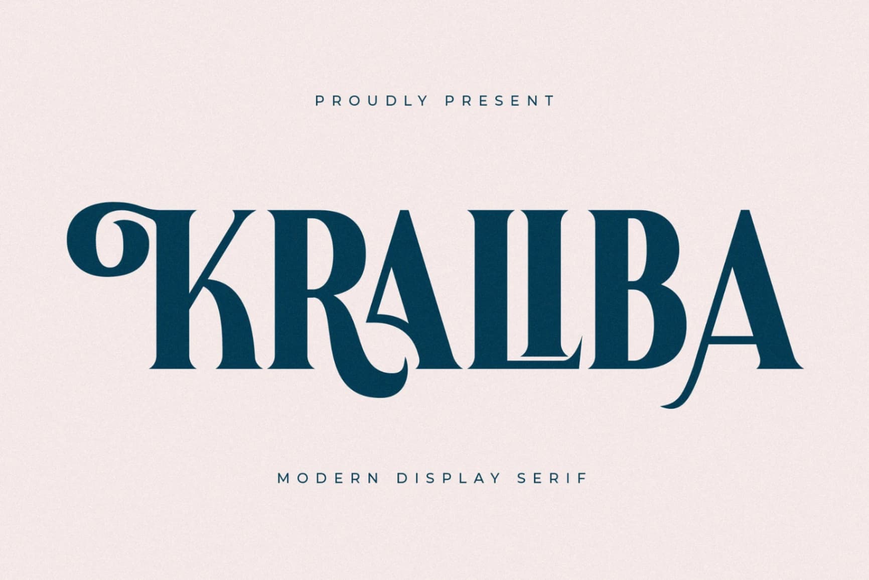 Preview of Kraliba – Modern Display Serif font