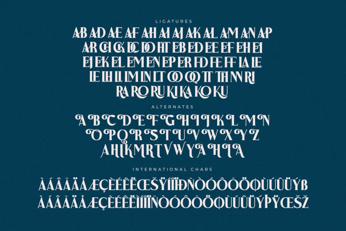 Kraliba – Modern Display Serif font preview 14