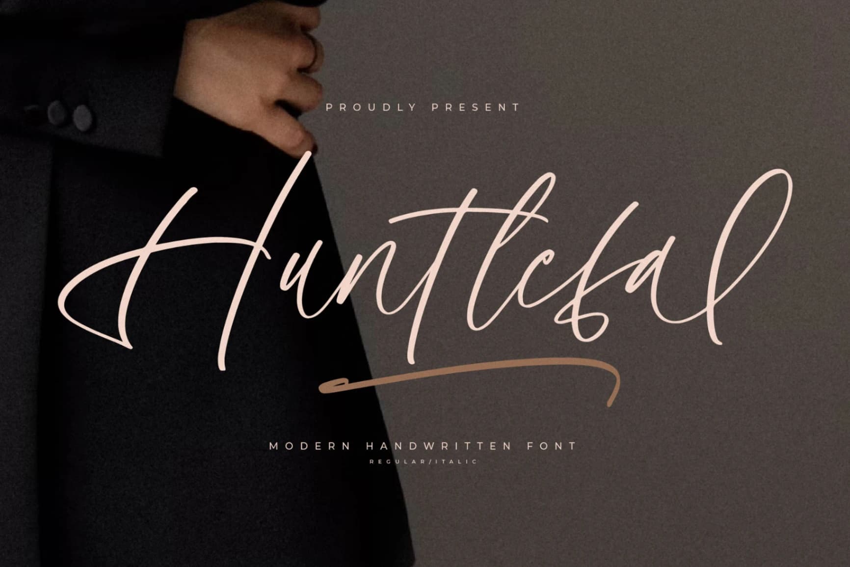 Preview of Huntlefal – Modern Handwritten Font font