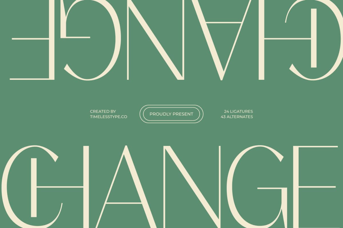 Adisan Richard - Elegant Sans Serif font preview 2