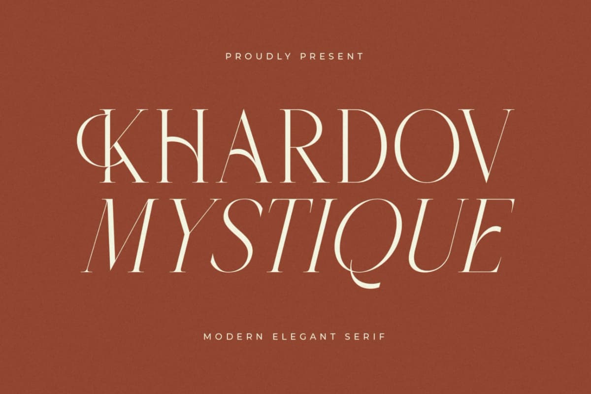 Preview of Khardov Mystique – Modern Elegant Serif font