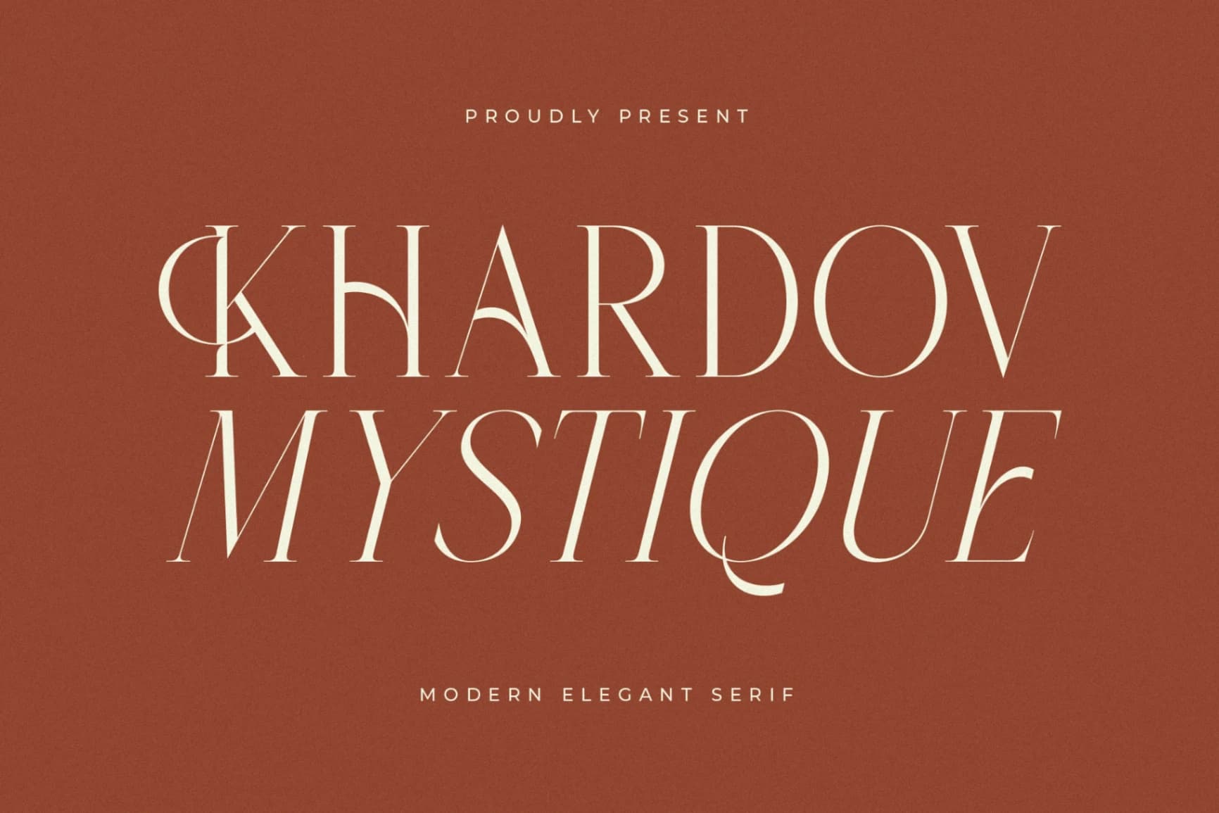 Preview of Khardov Mystique – Modern Elegant Serif font