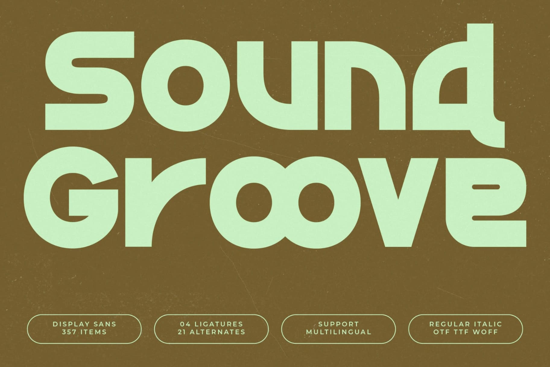 Preview of Sound Groove - Display Sans Serif Font font