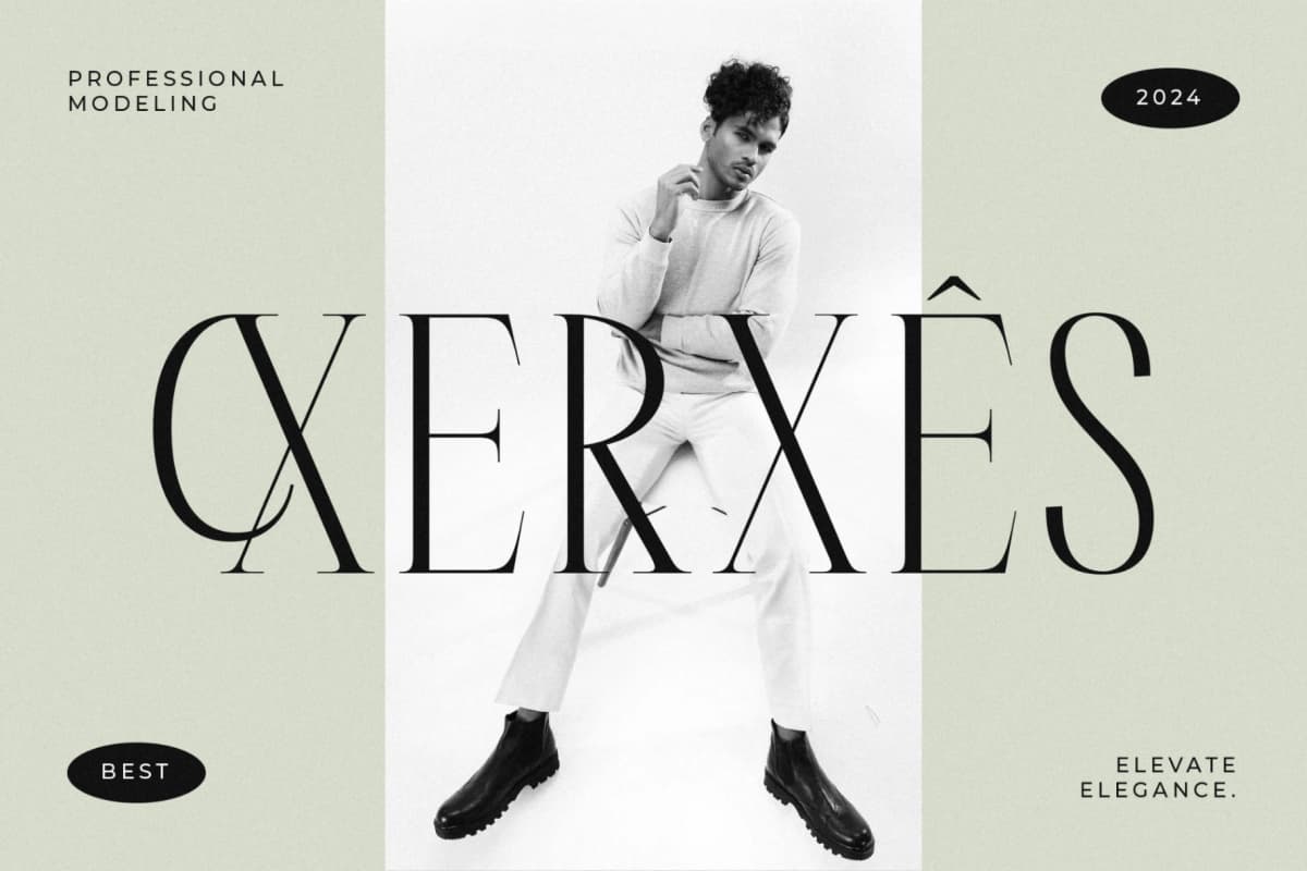 Preview 4 for Rastofi – Modern Ligature Serif