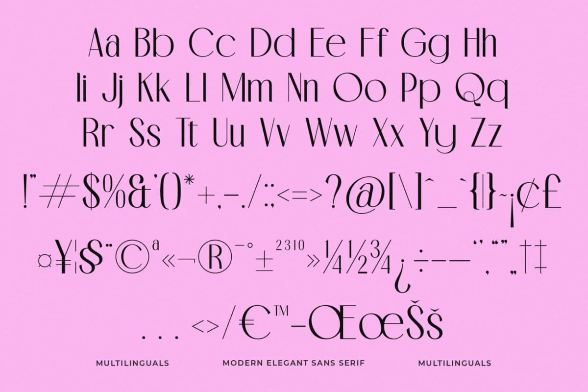 Preview 14 for Medish - Modern Elegant Sans Serif Font