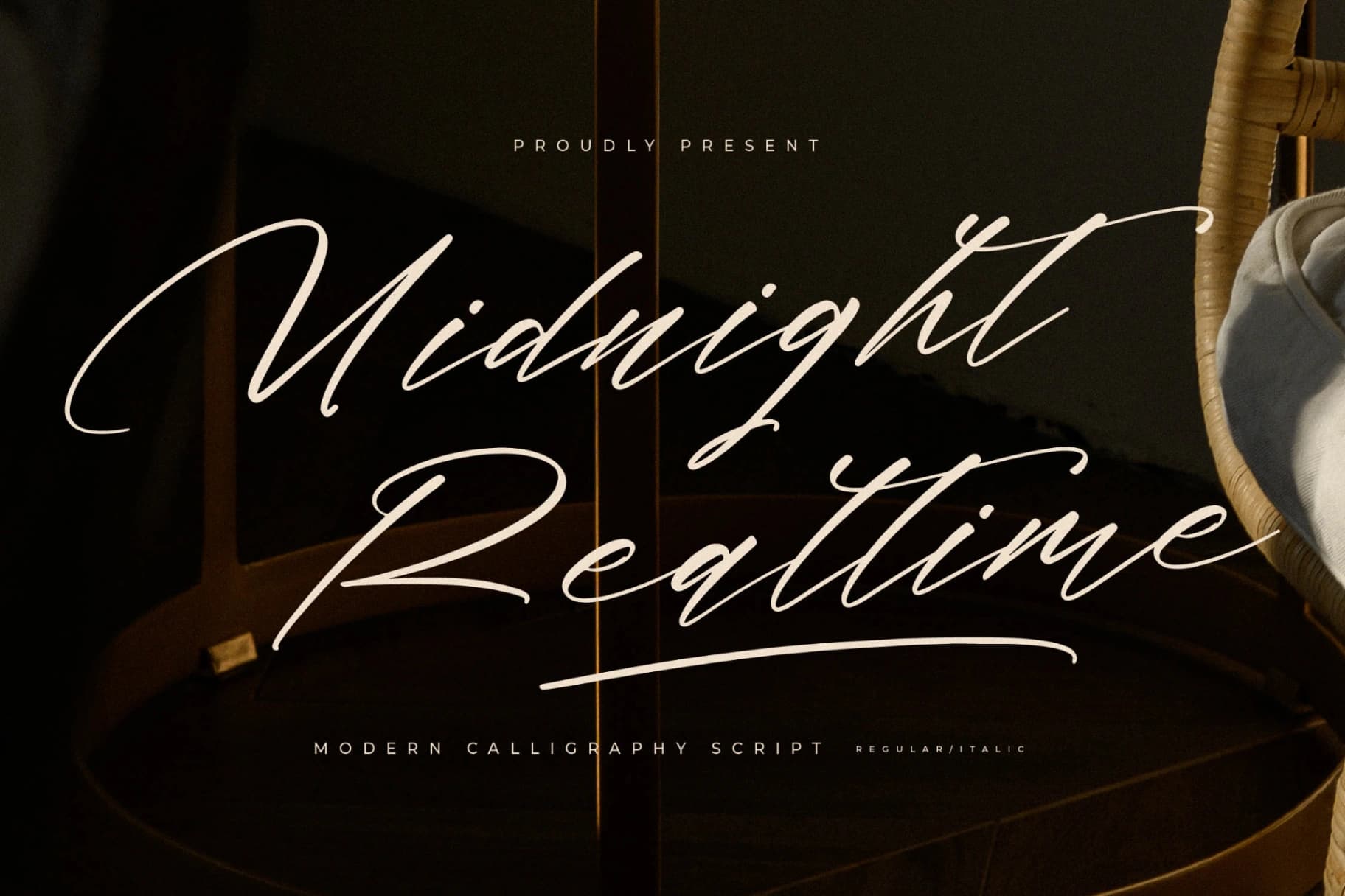 Preview 1 for Midnight Realtime – Modern Calligraphy Script