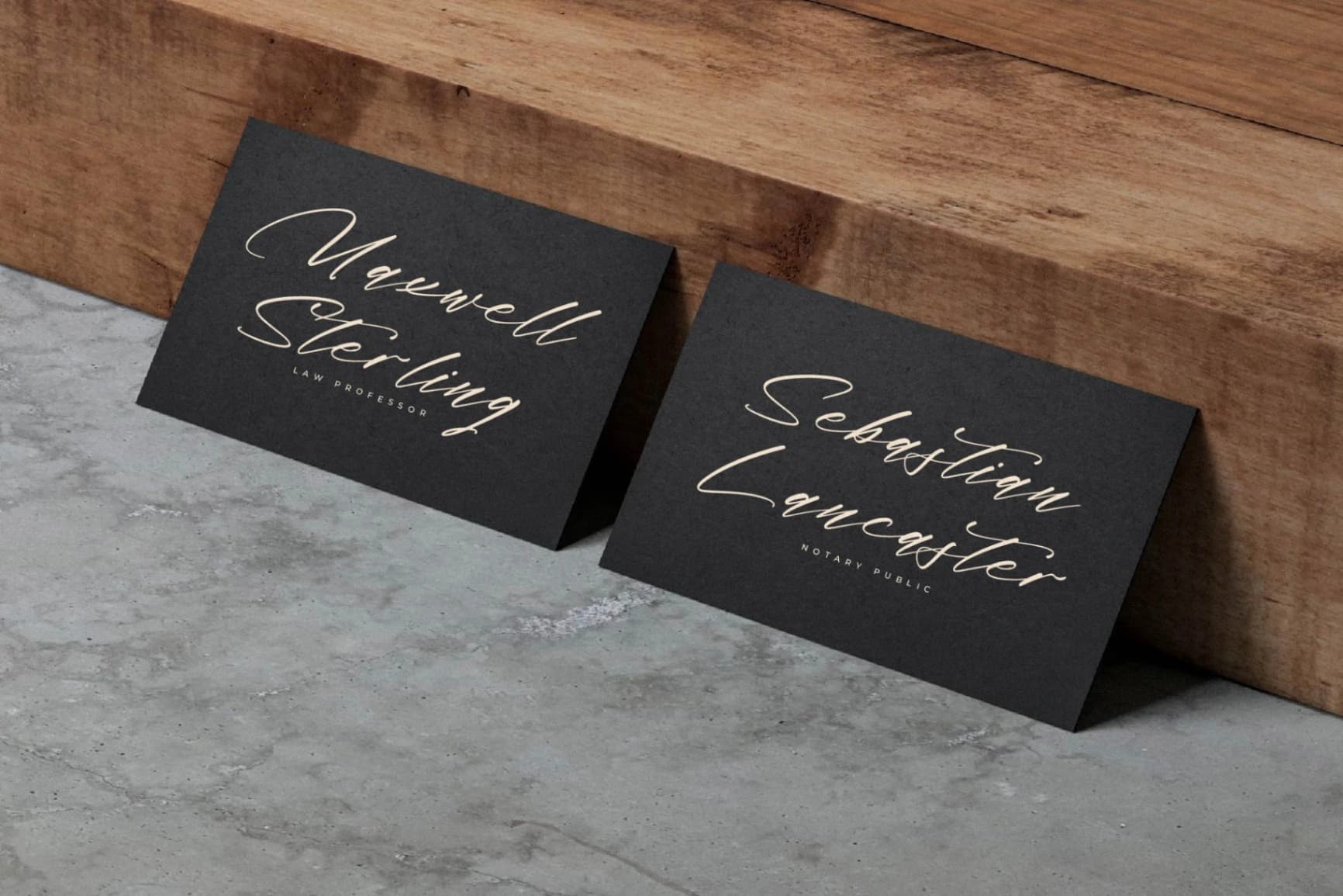 Preview 5 for Midnight Realtime – Modern Calligraphy Script