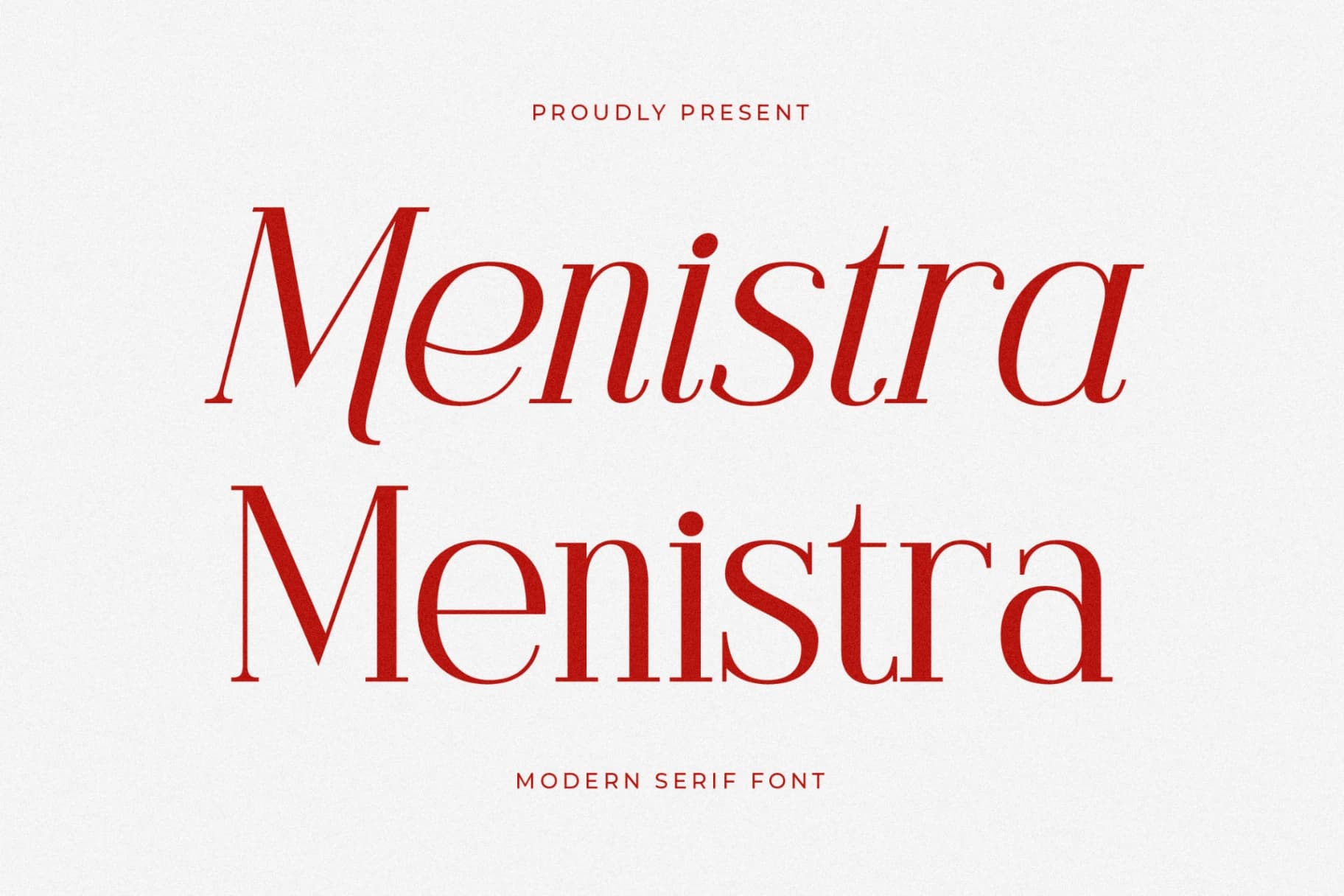 Preview of Menistra – Modern Serif Font font