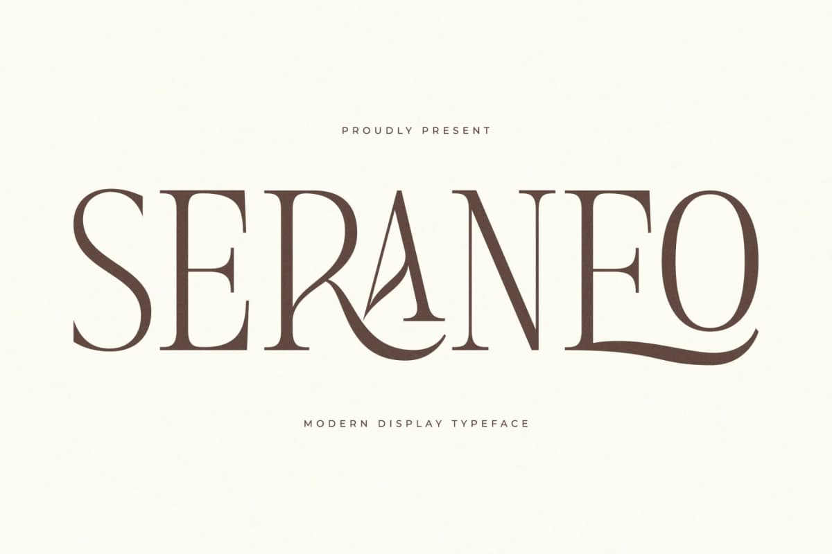 Preview of Seraneo – Modern Display Typeface font