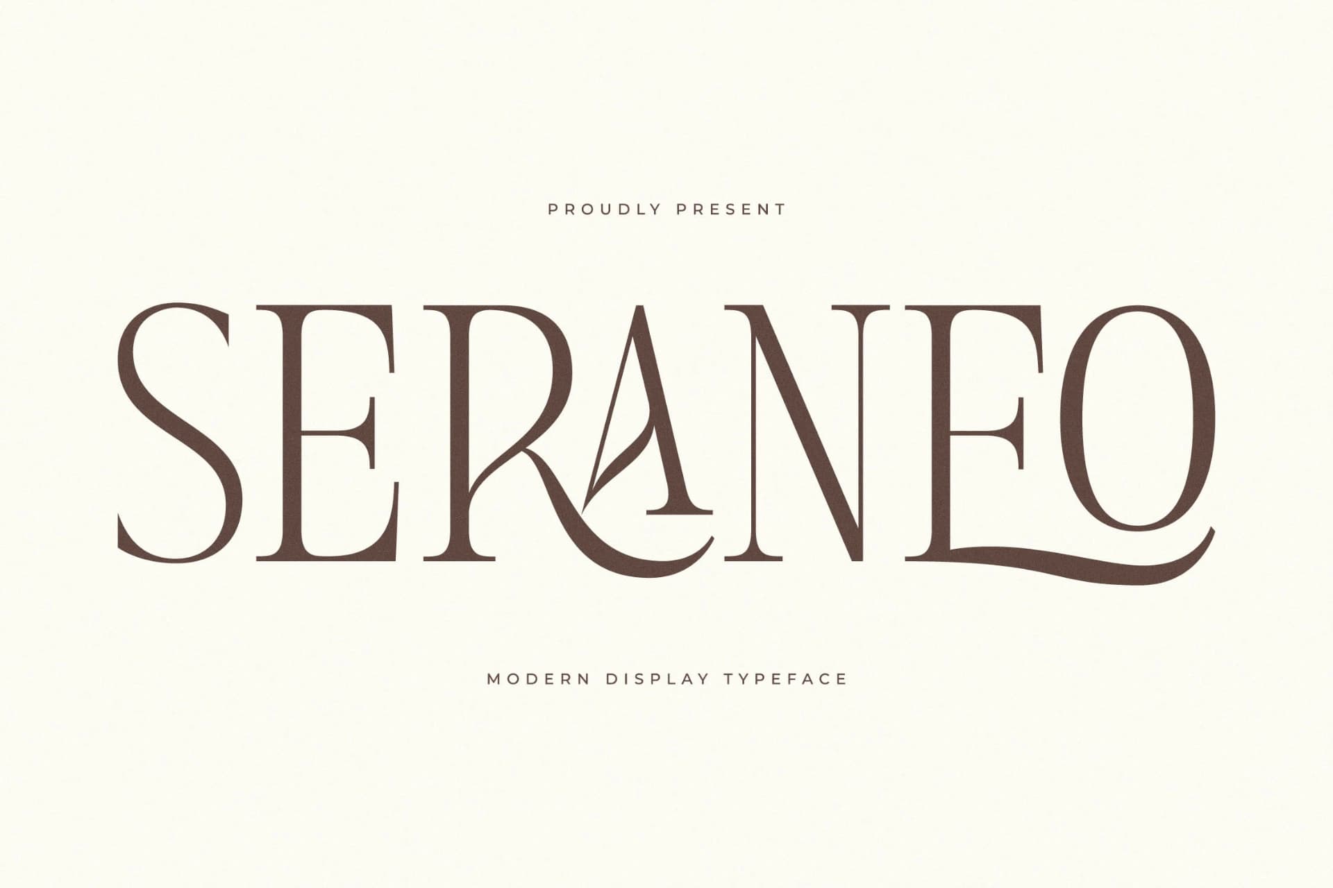 Preview of Seraneo – Modern Display Typeface font