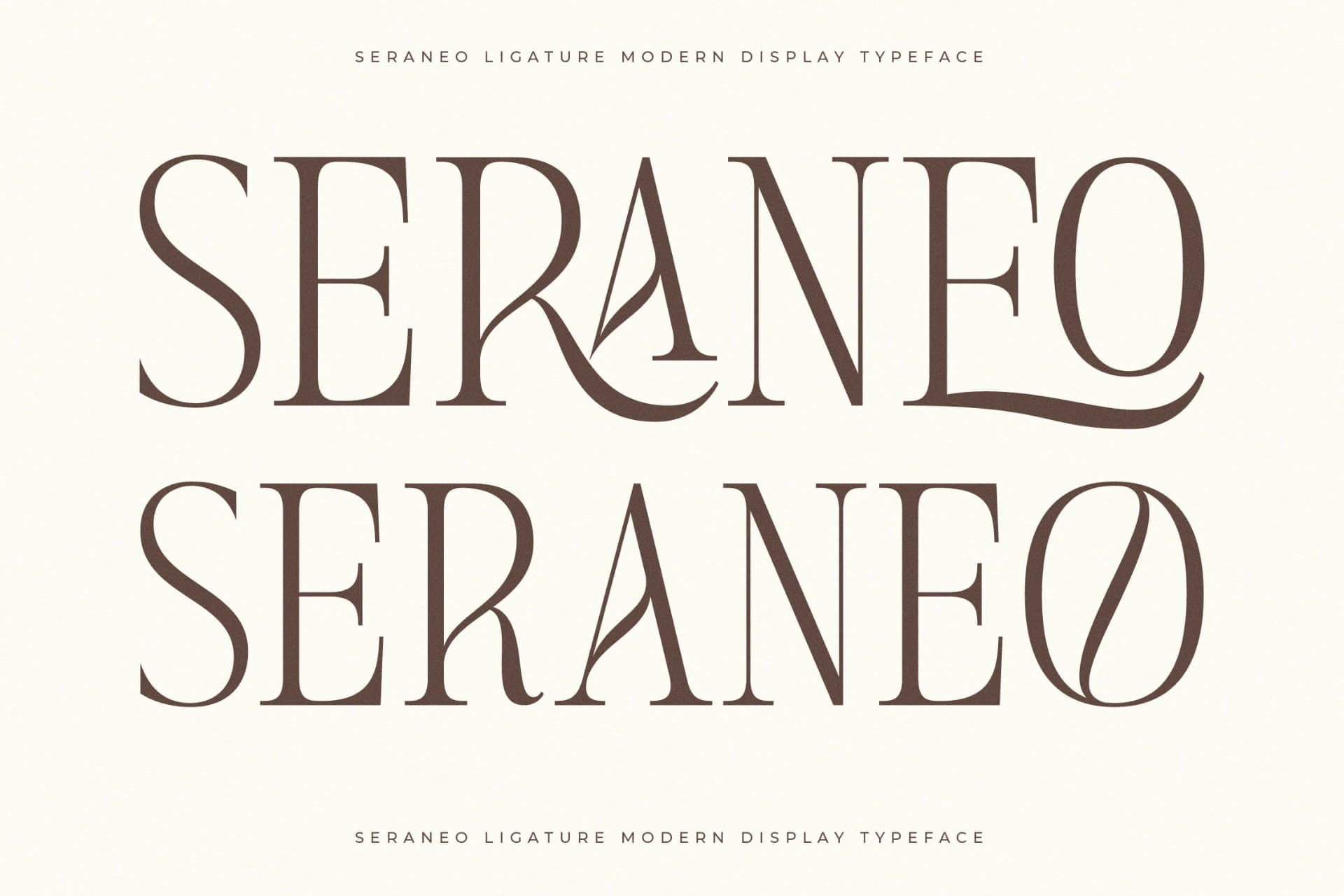 Preview 5 for Seraneo – Modern Display Typeface