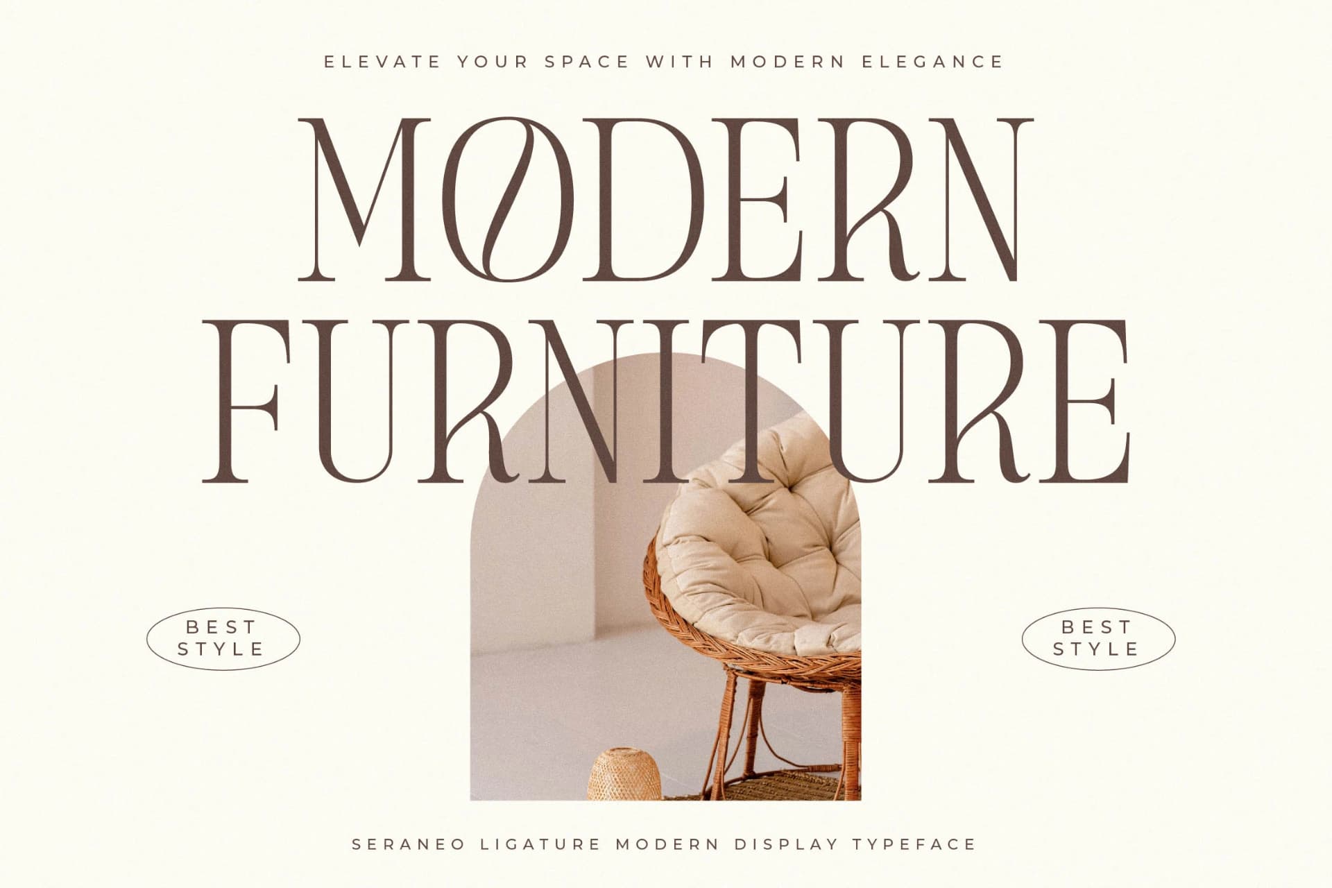 Preview 7 for Seraneo – Modern Display Typeface