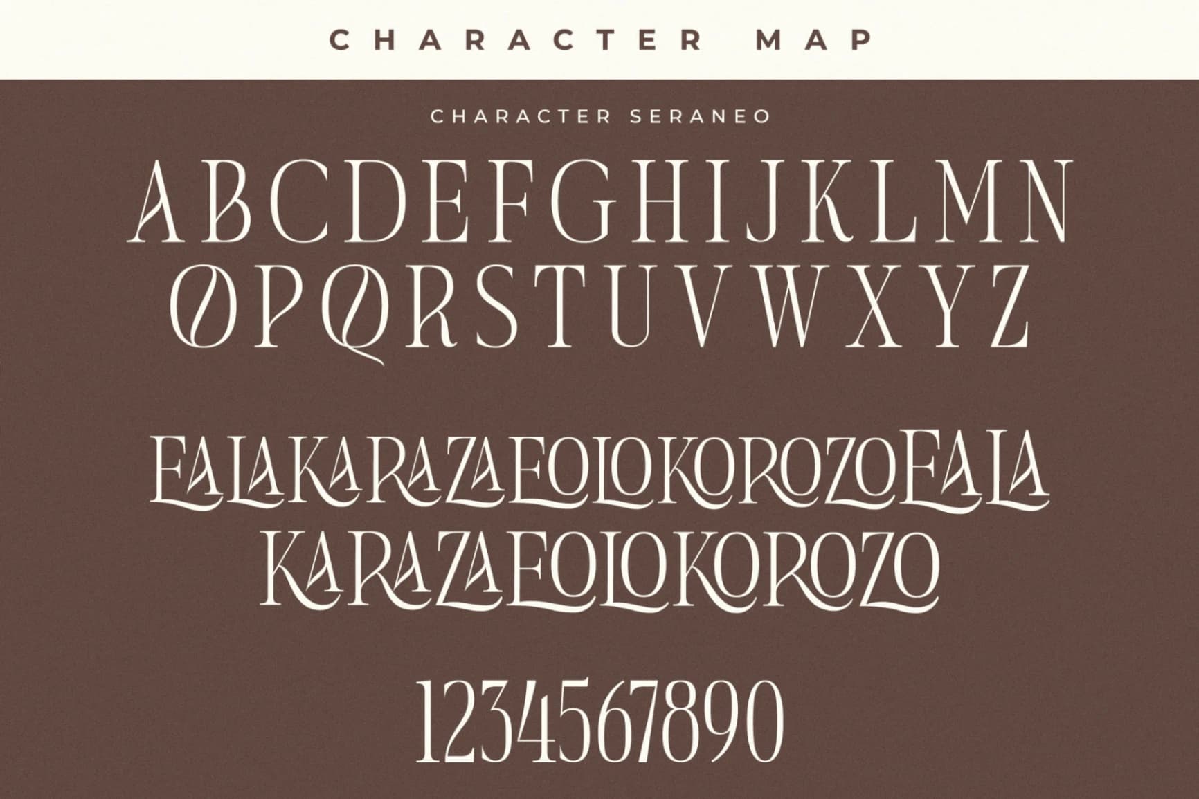 Preview 13 for Seraneo – Modern Display Typeface