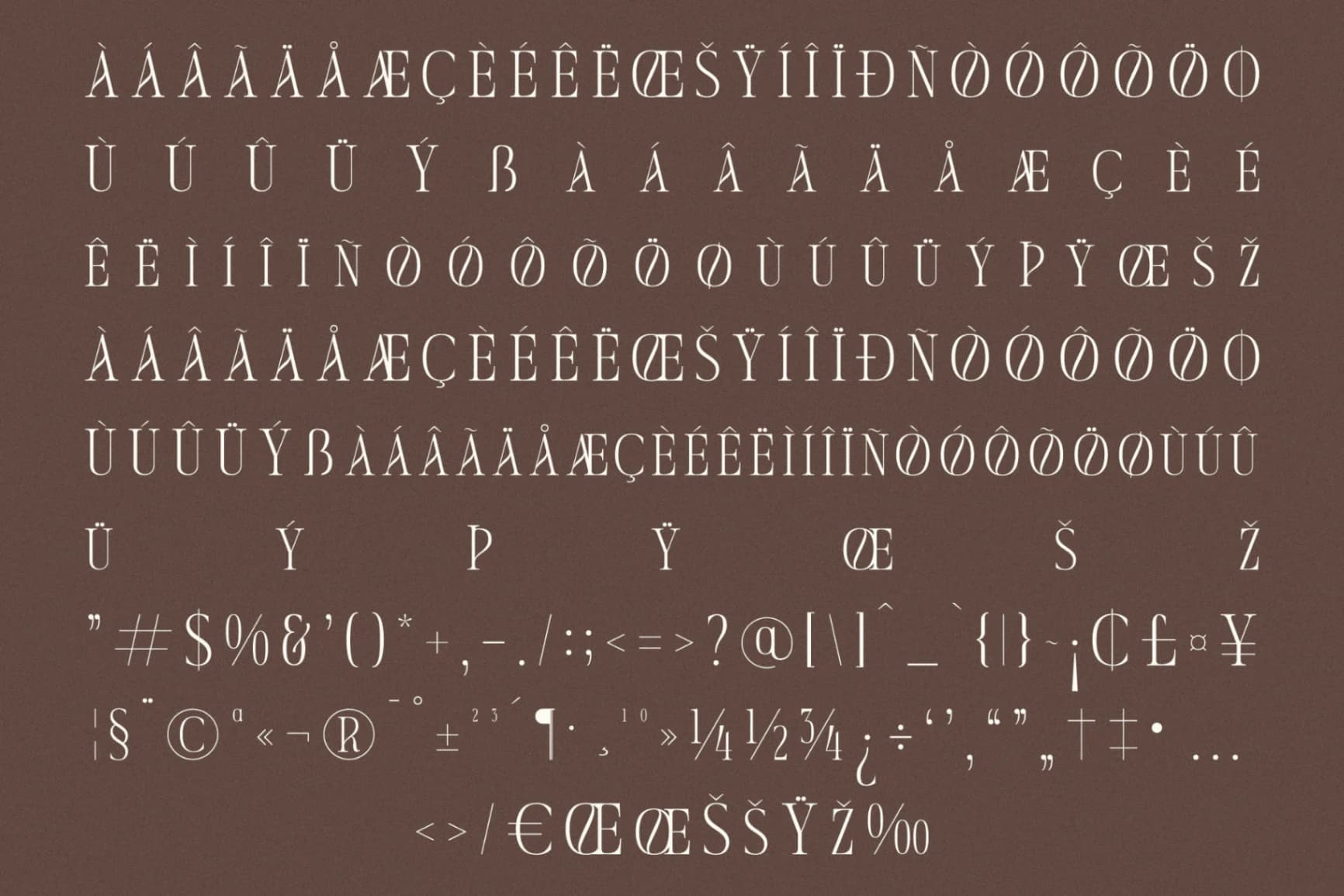 Preview 14 for Seraneo – Modern Display Typeface