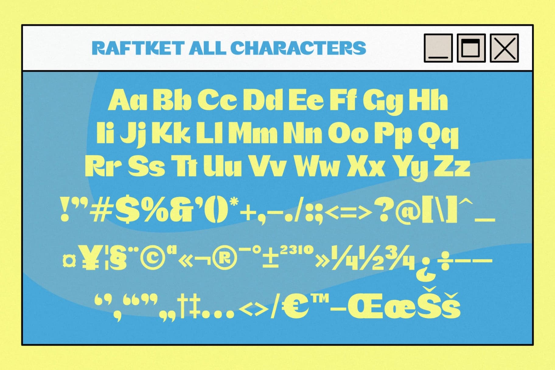 Preview 15 for Raftket - Bold Display Sans Serif Font