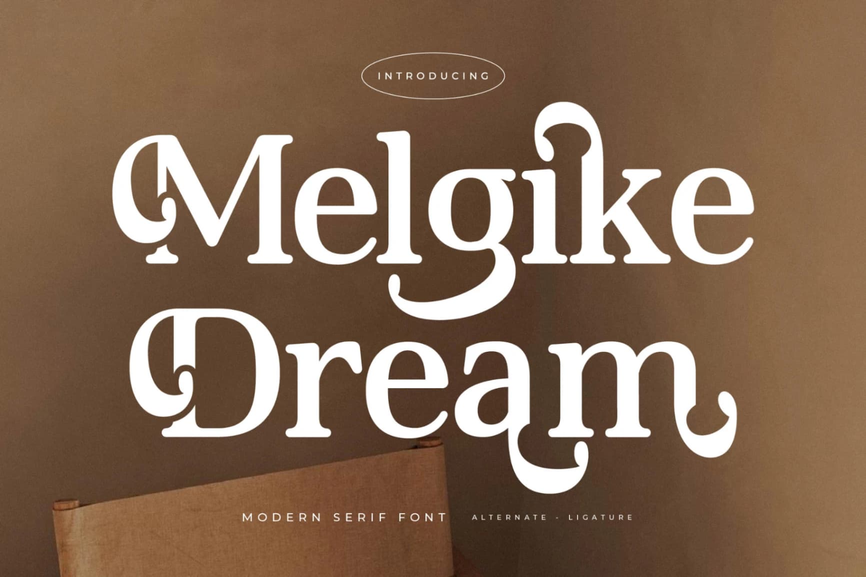 Preview of Melgike Dream – Modern Serif Font font
