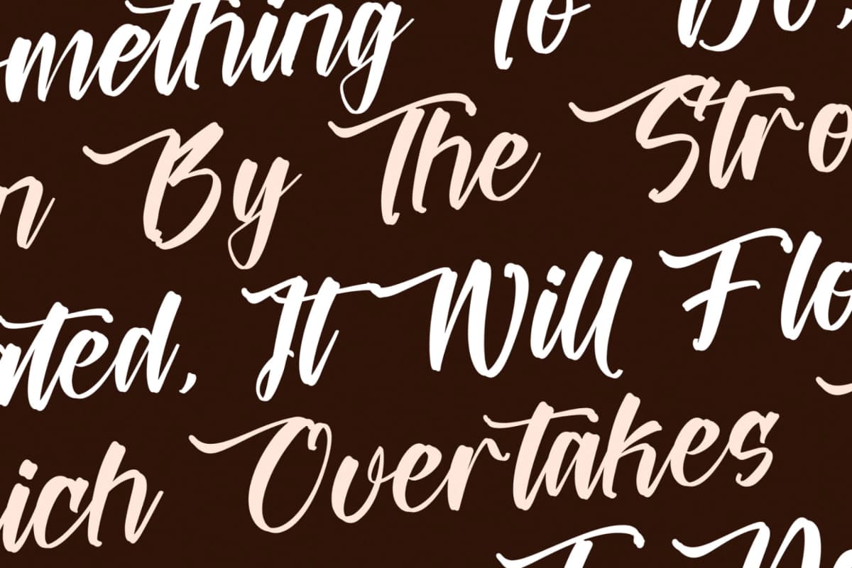 Preview 9 for Battrich Delighta – Handwritten Script Font