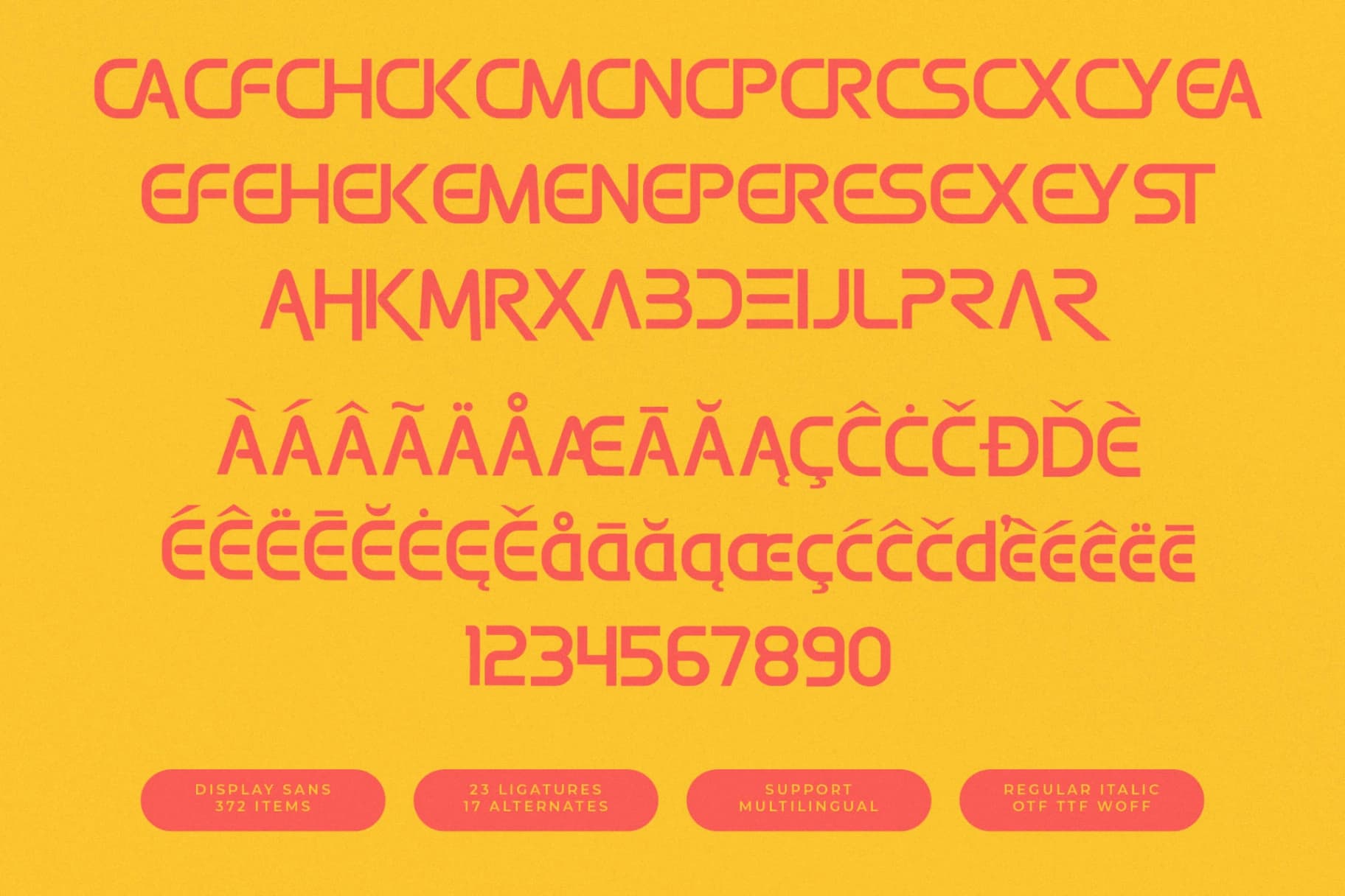 Preview 15 for Burst Merch - Display Sans Serif