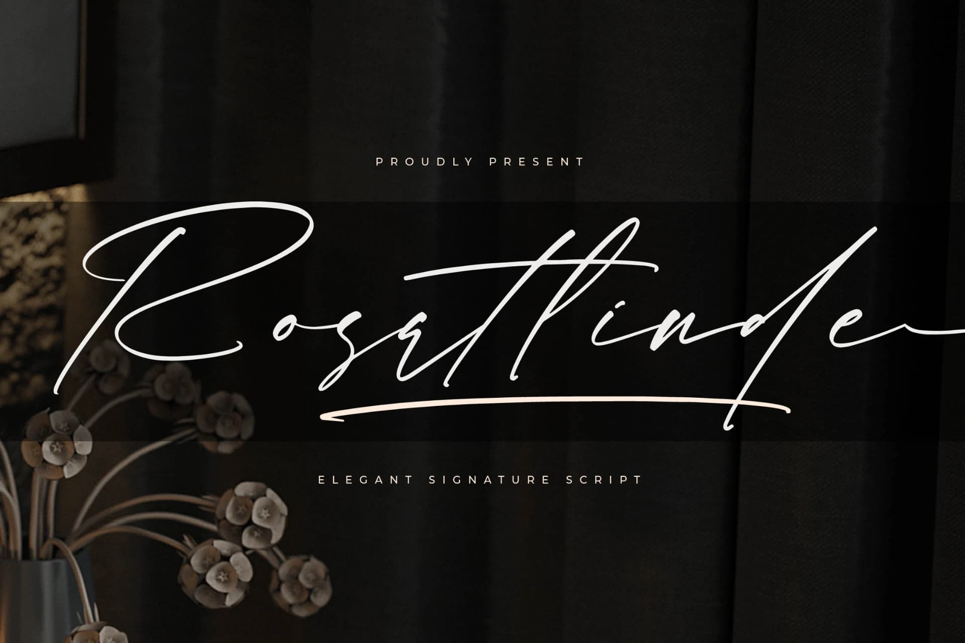 Preview of Rosatlinde – Elegant Signature Script font