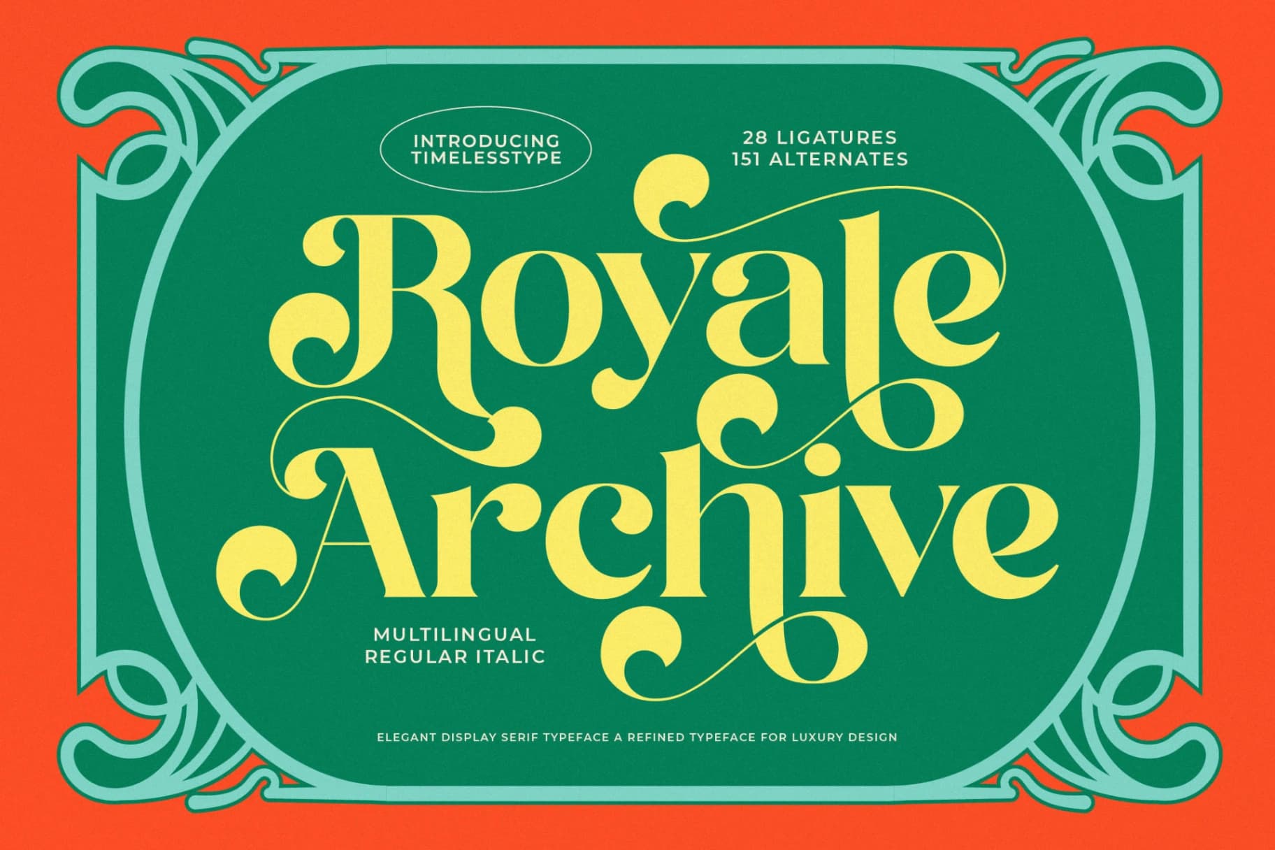 Preview of Royale Archive - Elegant Display Serif font