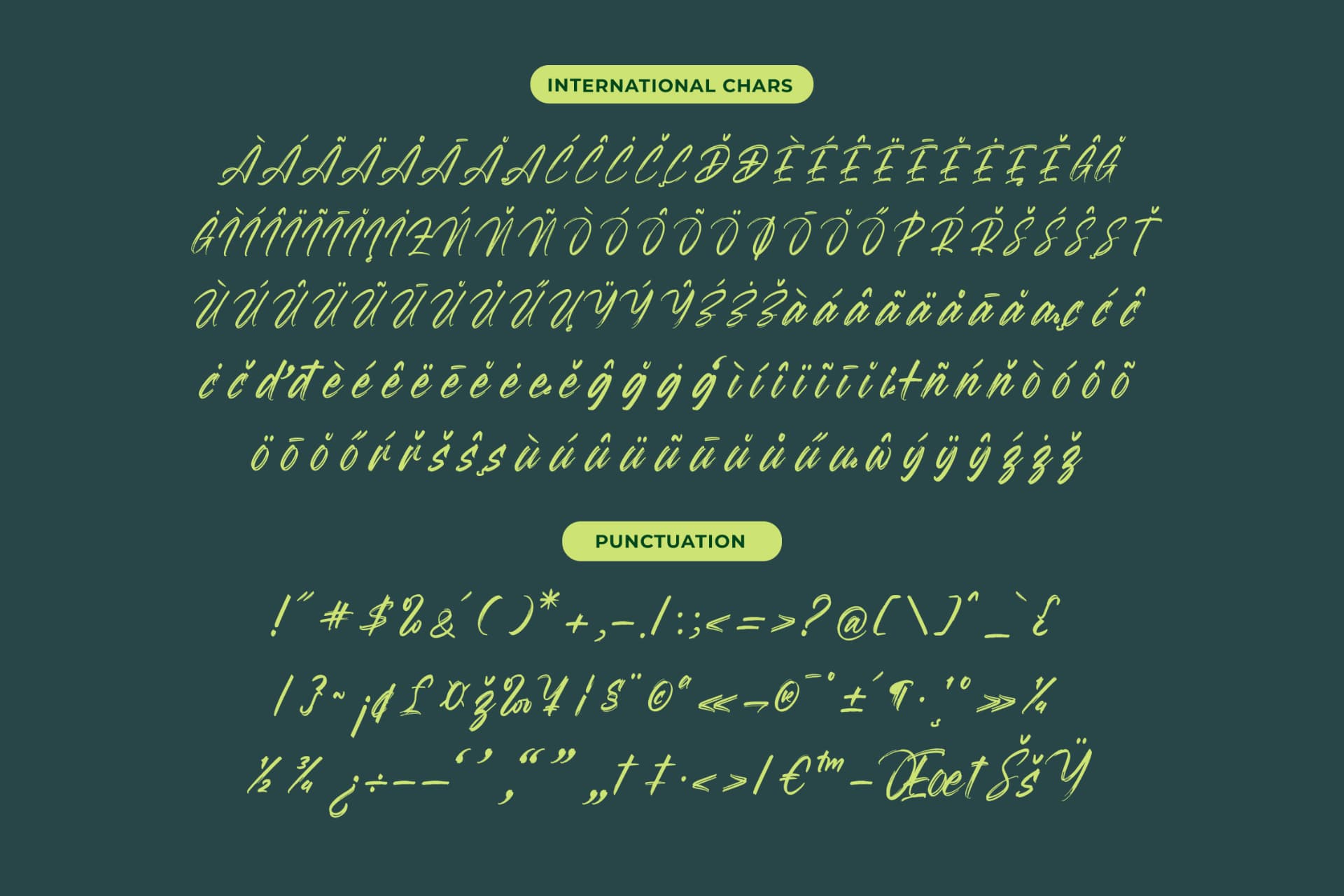 Preview 13 for Megatter Breathin – Modern Bruh Font