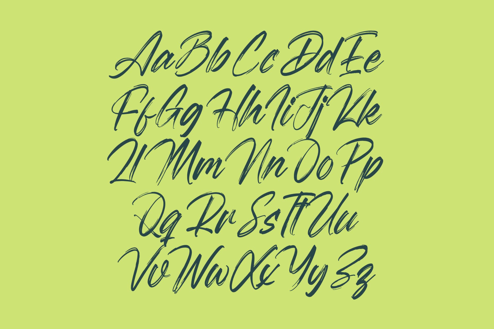 Preview 14 for Megatter Breathin – Modern Bruh Font