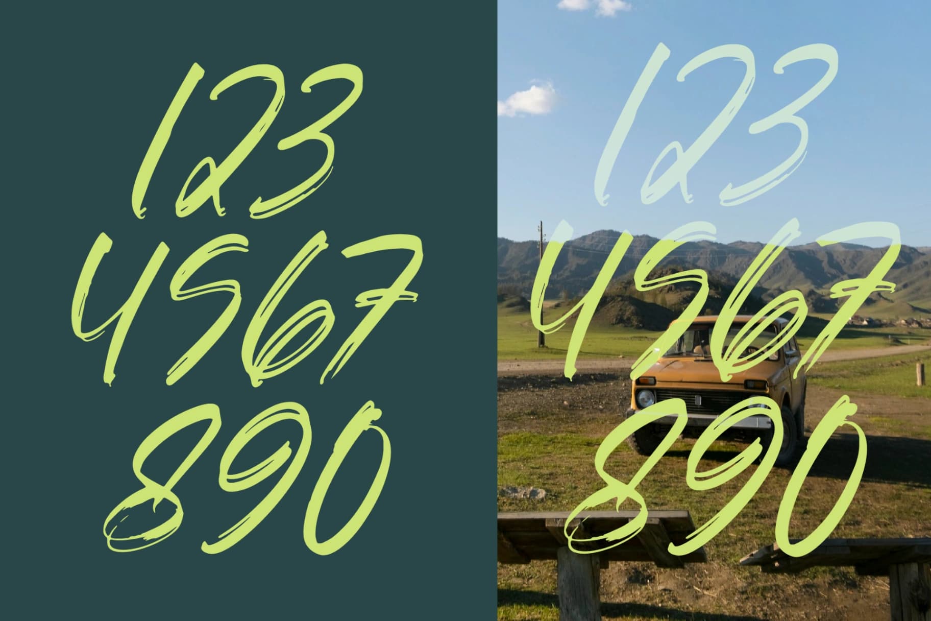 Preview 11 for Megatter Breathin – Modern Bruh Font