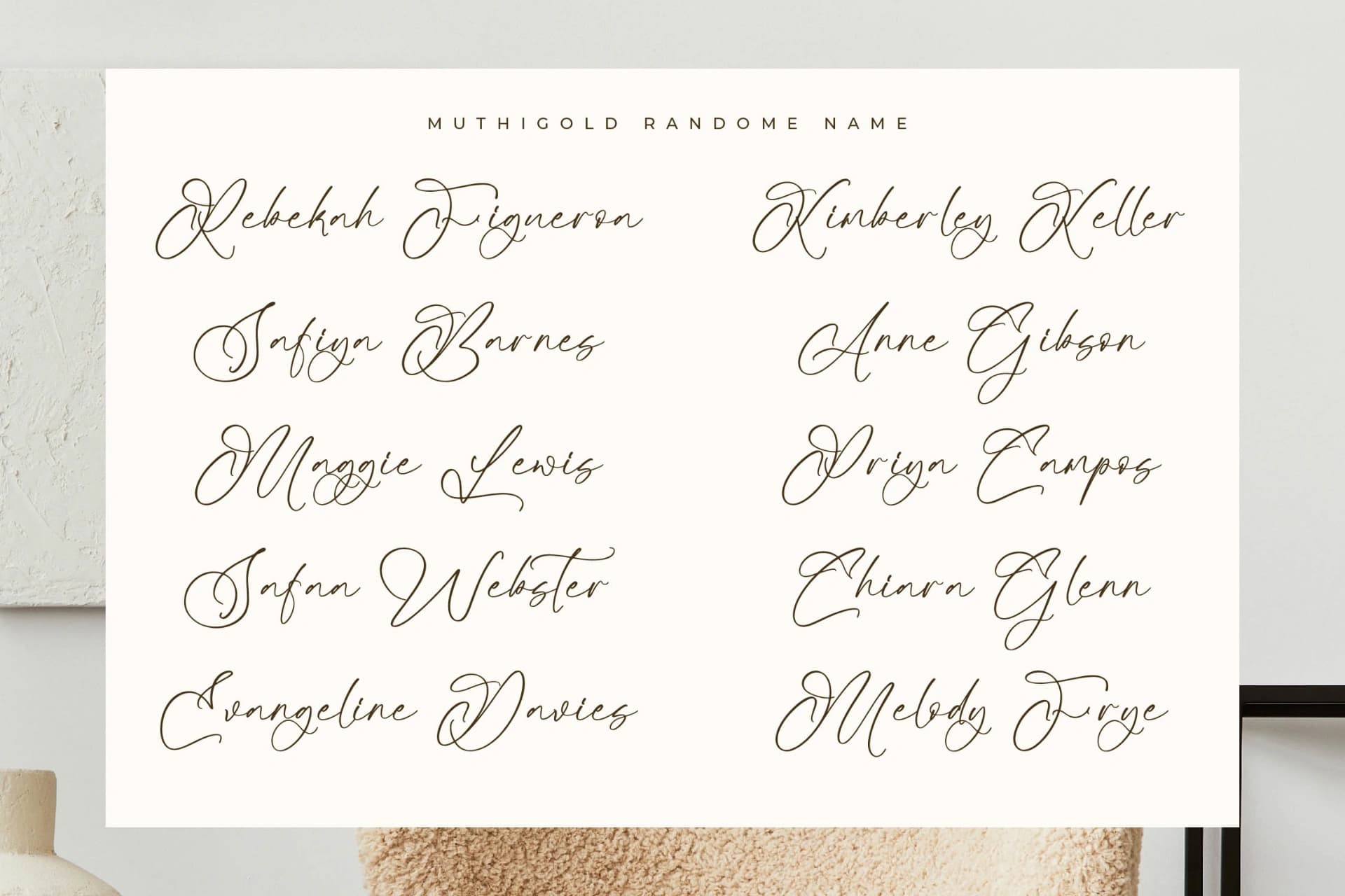 Preview 6 for Muthigold – Modern Beautiful Script