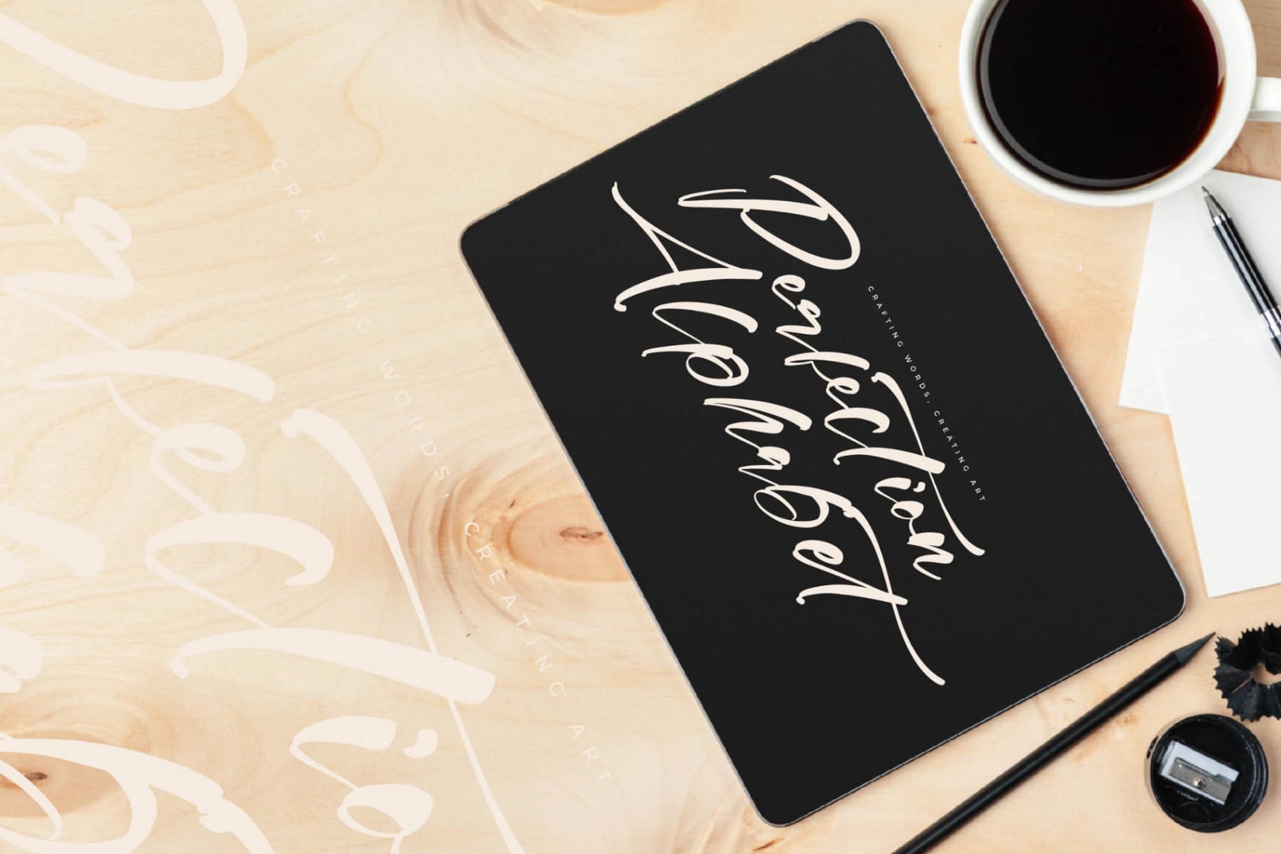 Preview 4 for Rosetwood Adorattion – Modern Calligraphy Script
