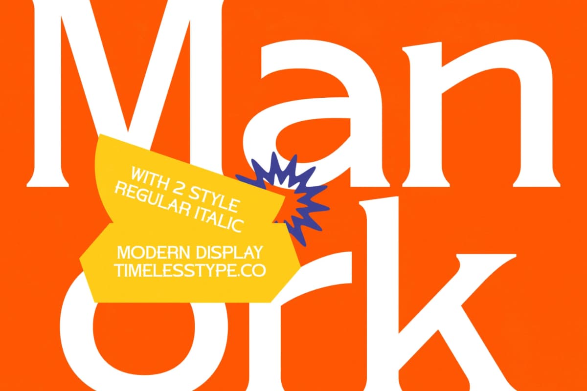 Preview 11 for Manork Calme - Modern Display Font
