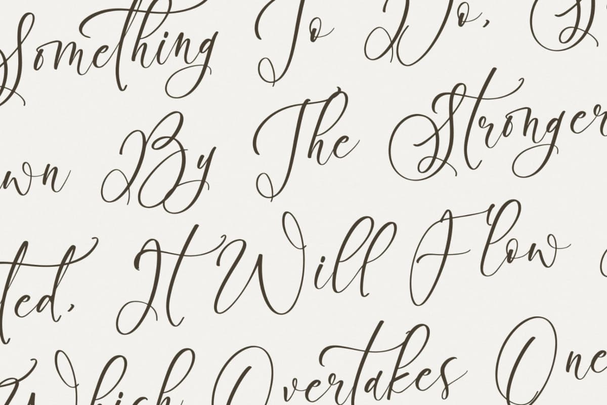 Preview 9 for Boutiquen Serahpine – Modern Calligraphy Font