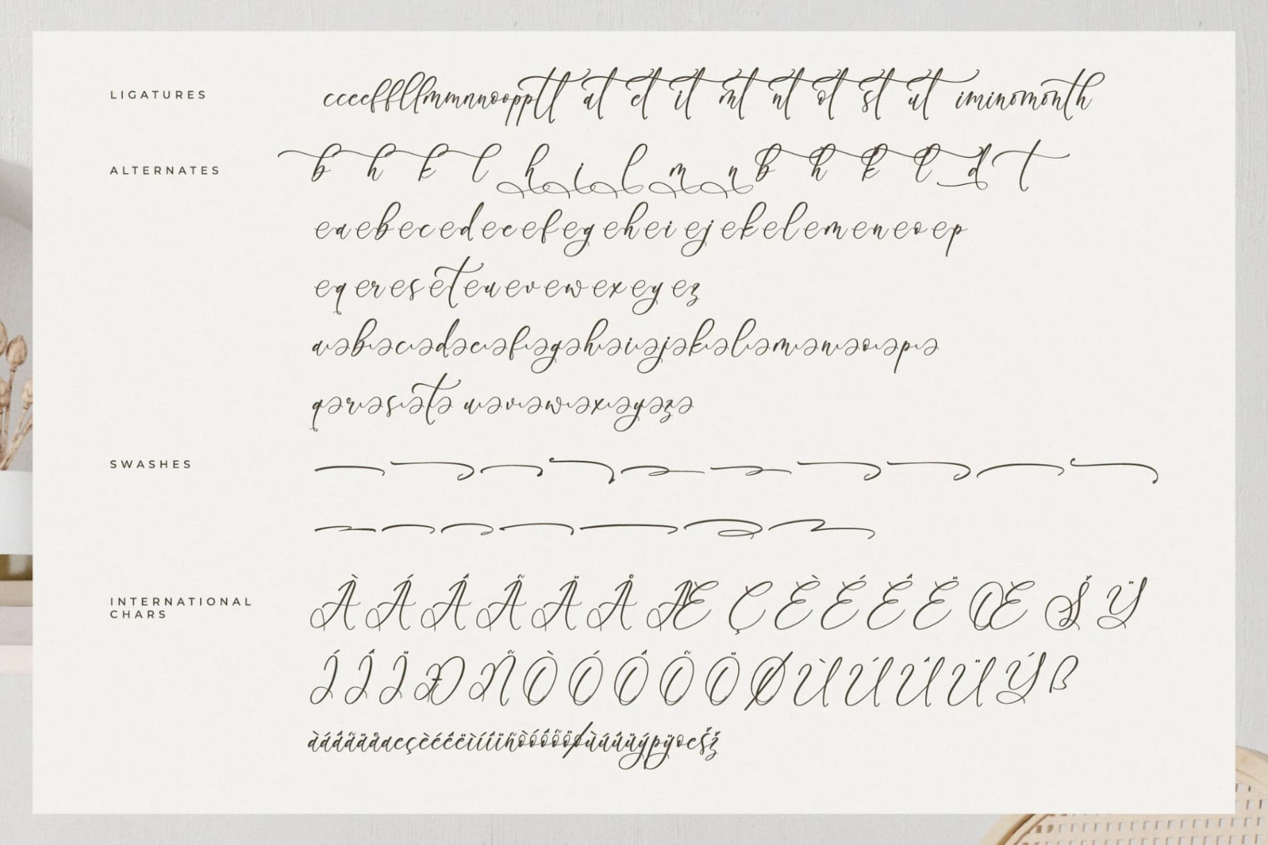 Preview 14 for Boutiquen Serahpine – Modern Calligraphy Font