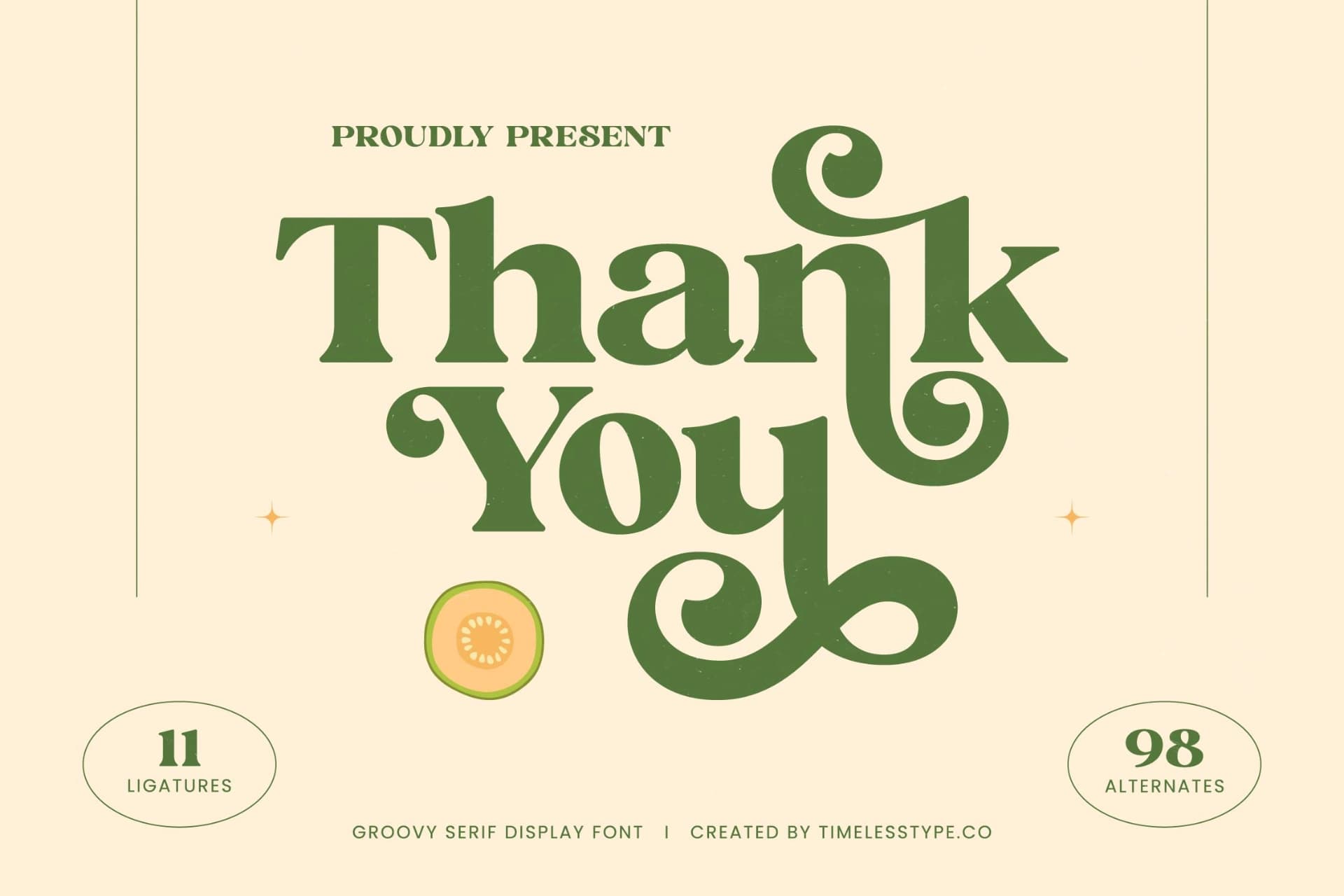 Preview 20 for Jungle Melon - Groovy Serif Display Font