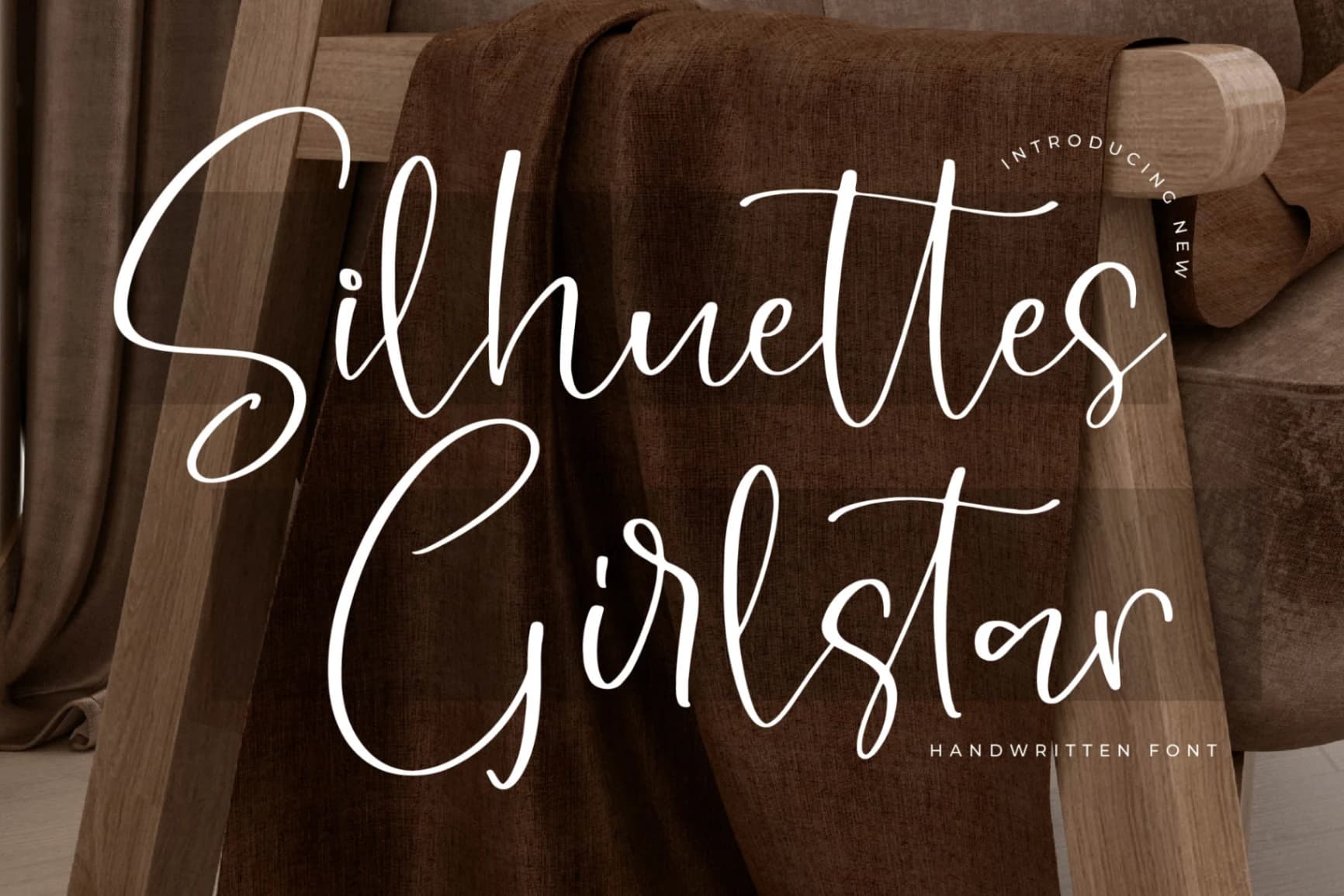 Preview of Silhuettes Girlstar – Handwritten Font font