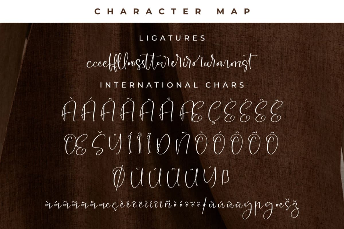 Silhuettes Girlstar – Handwritten Font font preview 14