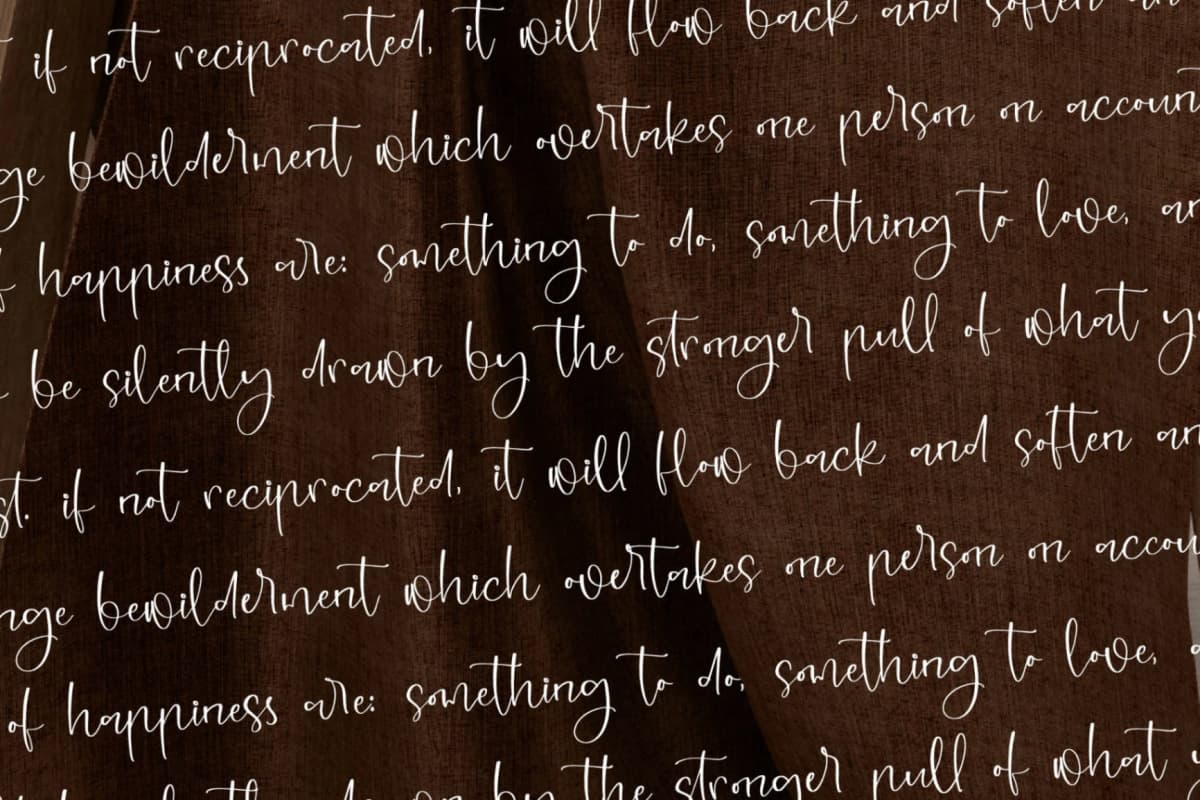 Silhuettes Girlstar – Handwritten Font font preview 9