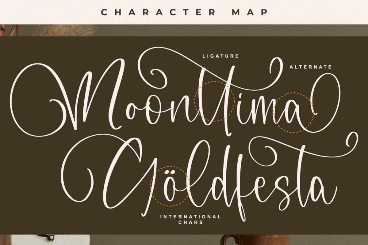 Preview 12 for Moonttima Goldfesta – Modern Handwritten Font