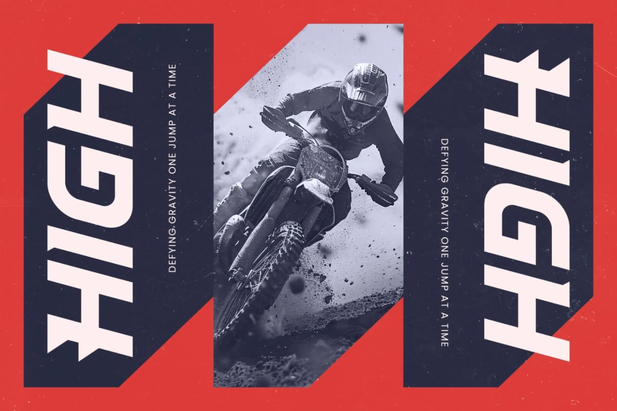 Preview 4 for Corsa Rustin - Futuristic Sporty Font