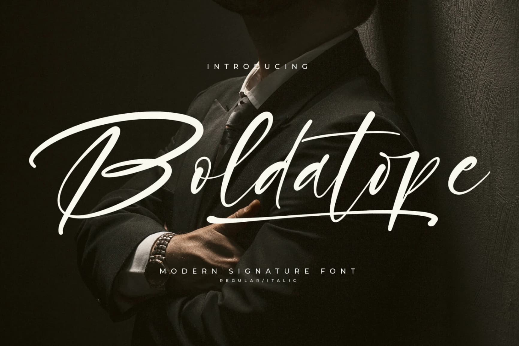 Preview of Boldatope – Modern Signature Font font